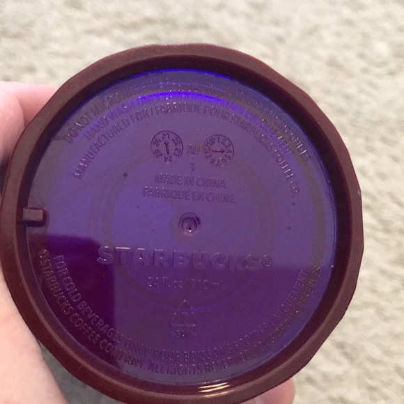 Purple kaleidoscope 24 Oz tumbler cup - Picture 5 of 8